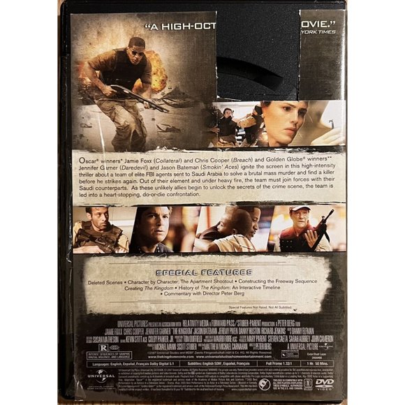 The Kingdom (DVD, 2007, Full Screen Edition) Jaime Foxx, Chris Cooper - Picture 2 of 3